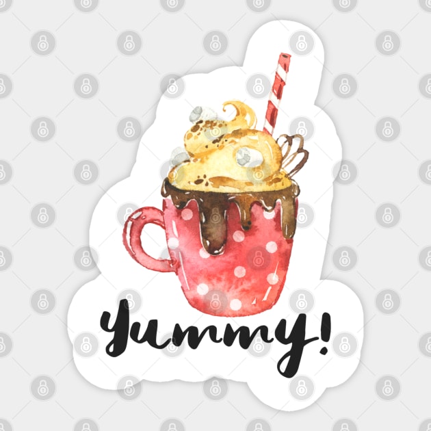 Cappuccino yummy Sticker by Jenmag